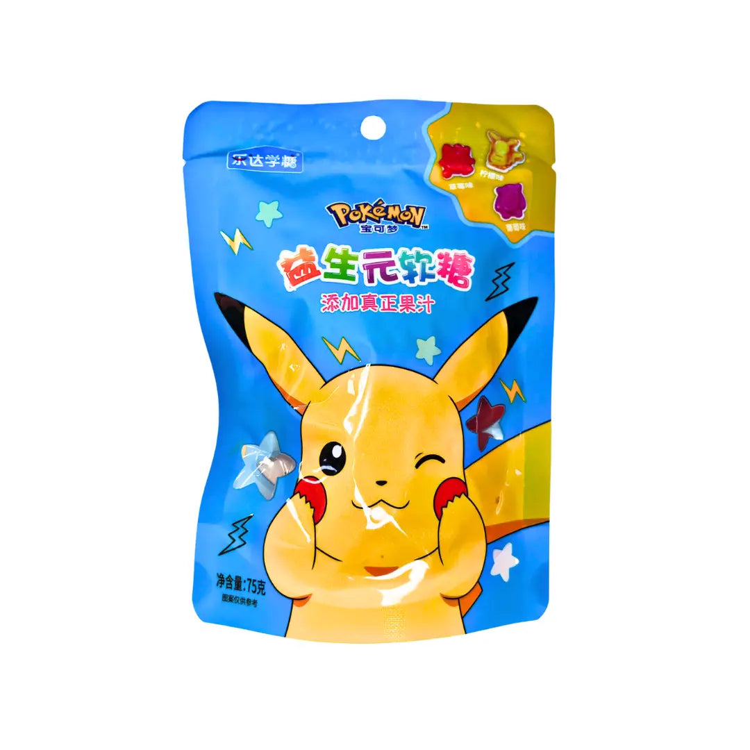 Pokemon Soft Sweets Lemon, Strawberry & Grape Asia 75g Product vendor