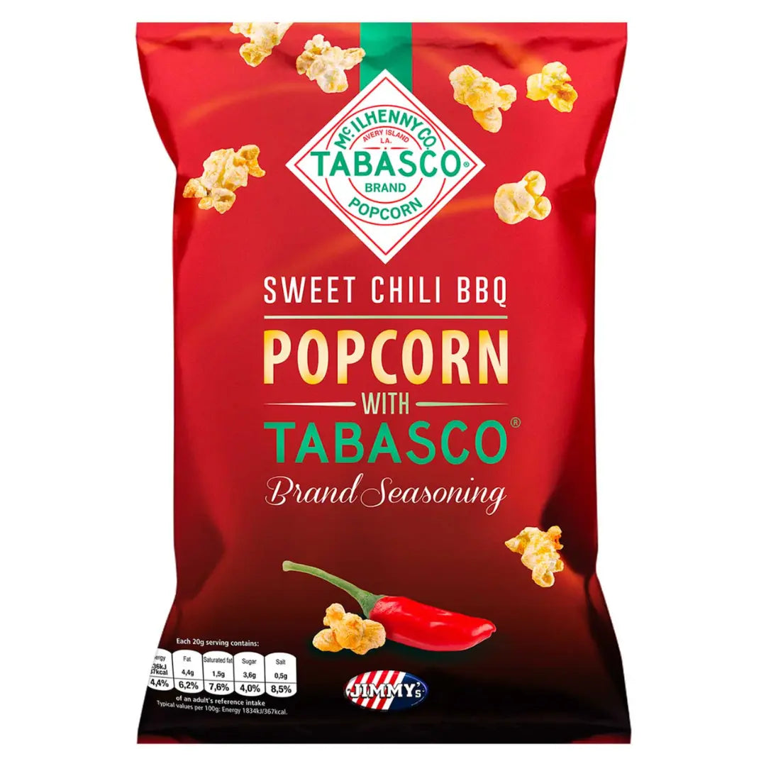 Jimmy's Tabasco Popcorn BBQ 90g MHD 09.06.2025 Product vendor