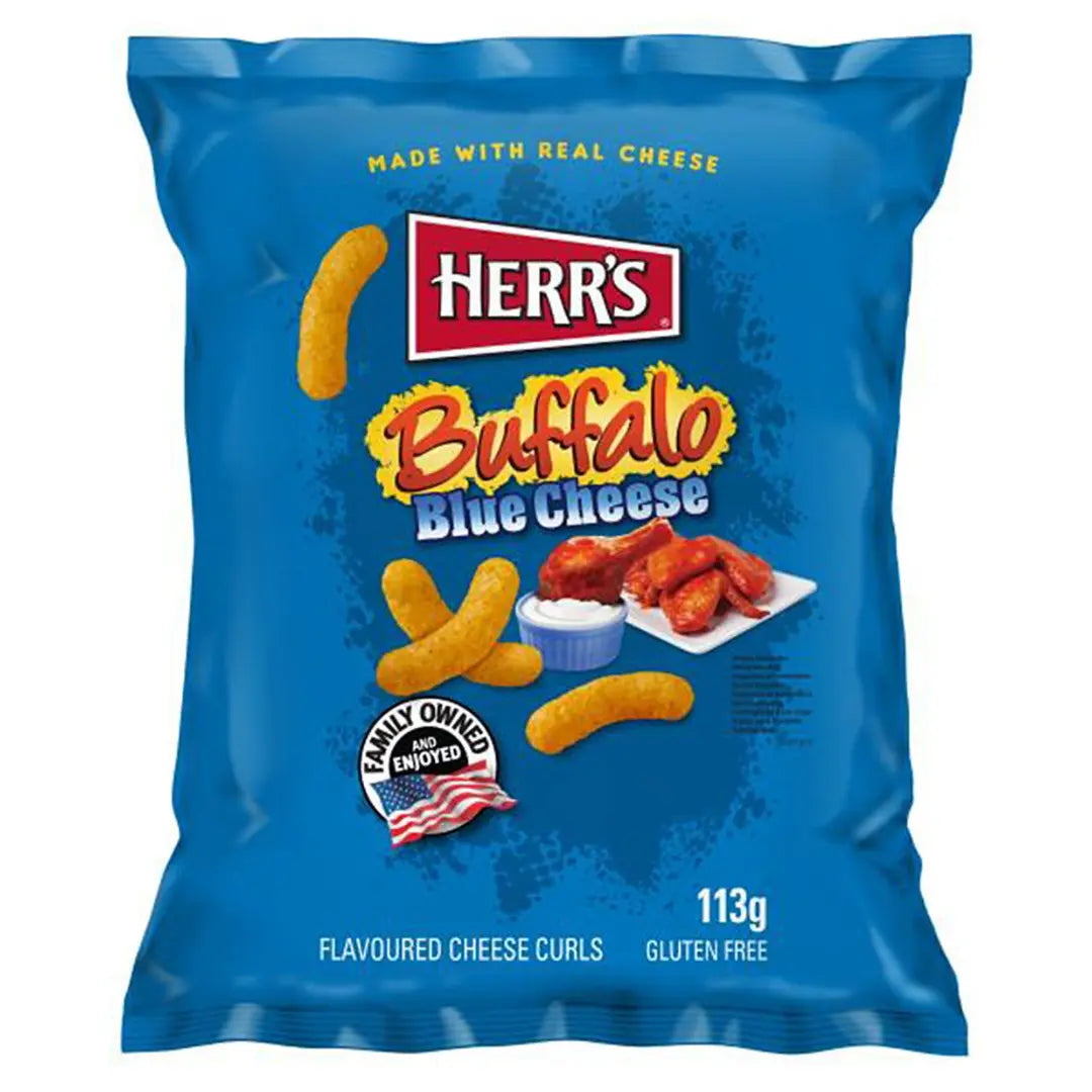 Herrs Buffalo Blue Cheese Curls 113g MHD 24.07.2025 Product vendor