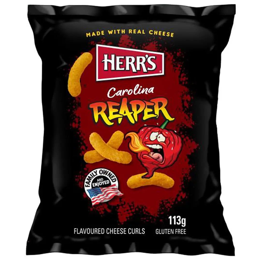 Herrs Carolina Reaper Cheese Curls 113g Product vendor