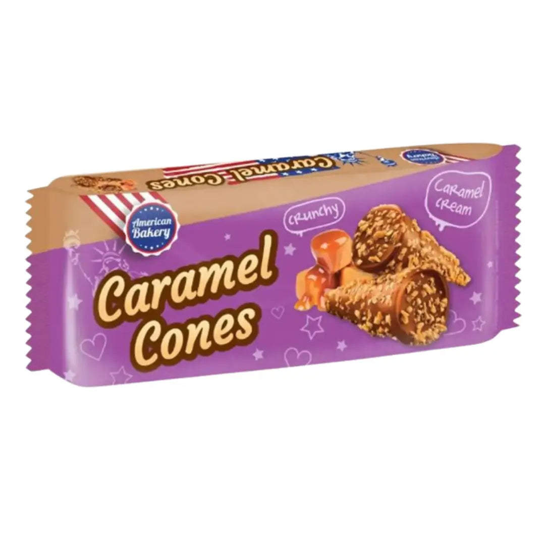 American Bakery Caramel Cones 112g MHD 25.11.25 Product vendor