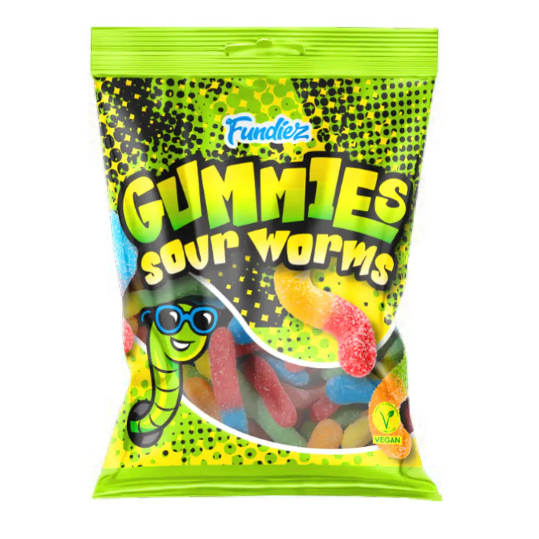 Fundiez Gummies Sour Worms 160g Product vendor